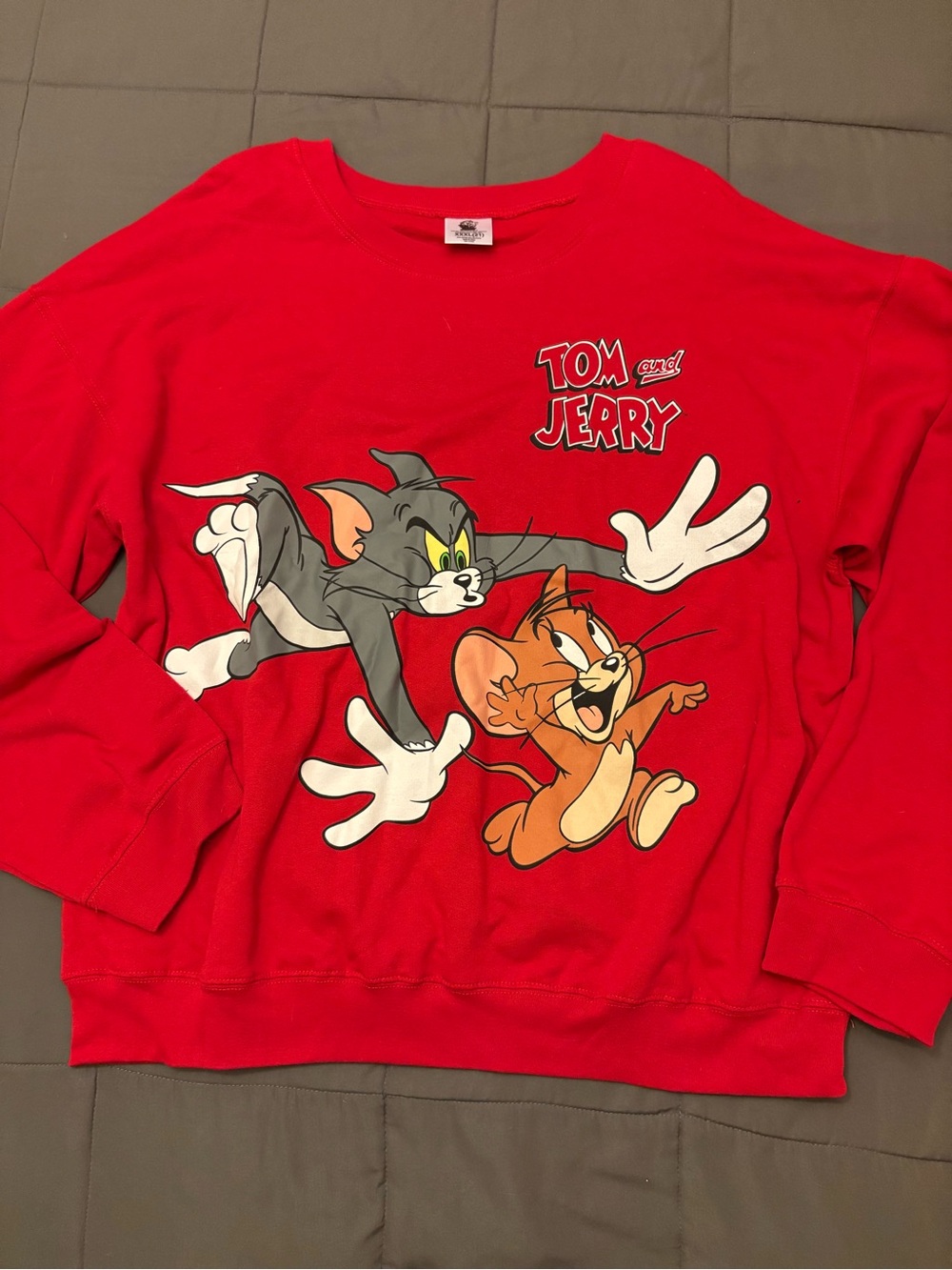 Tom and Jerry Graphic Crewneck Sweater